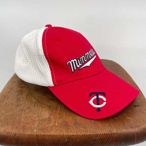 Minnesota Twins Baseball Hat Red White Mesh Dairy Queen Game Promo 2012 One Size - Picture 1 of 14